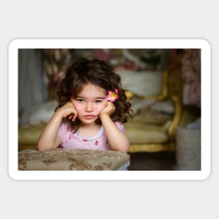 Cute little girl Sticker